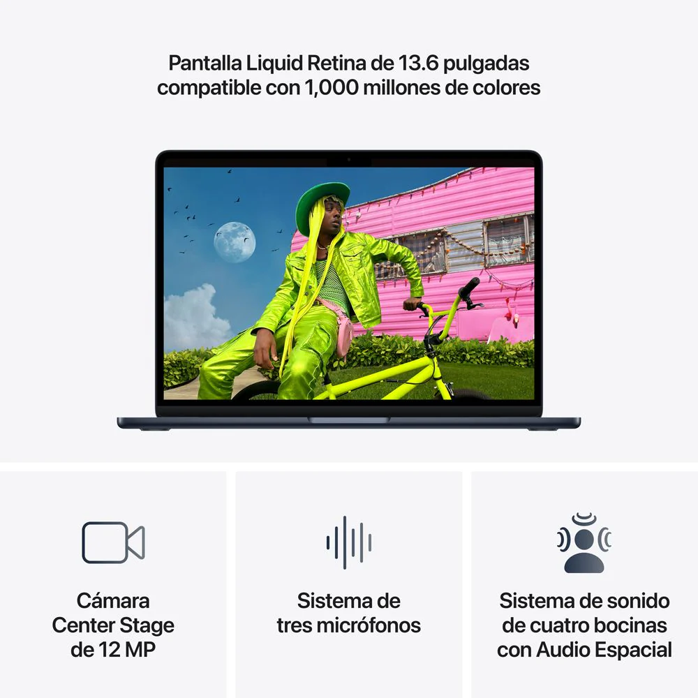 MacBook Air de 13 pulgadas: Chip M5 de Apple con CPU de 10 núcleos y GPU de 10 núcleos, 1 TB SSD - Azul medianoche - Image 5