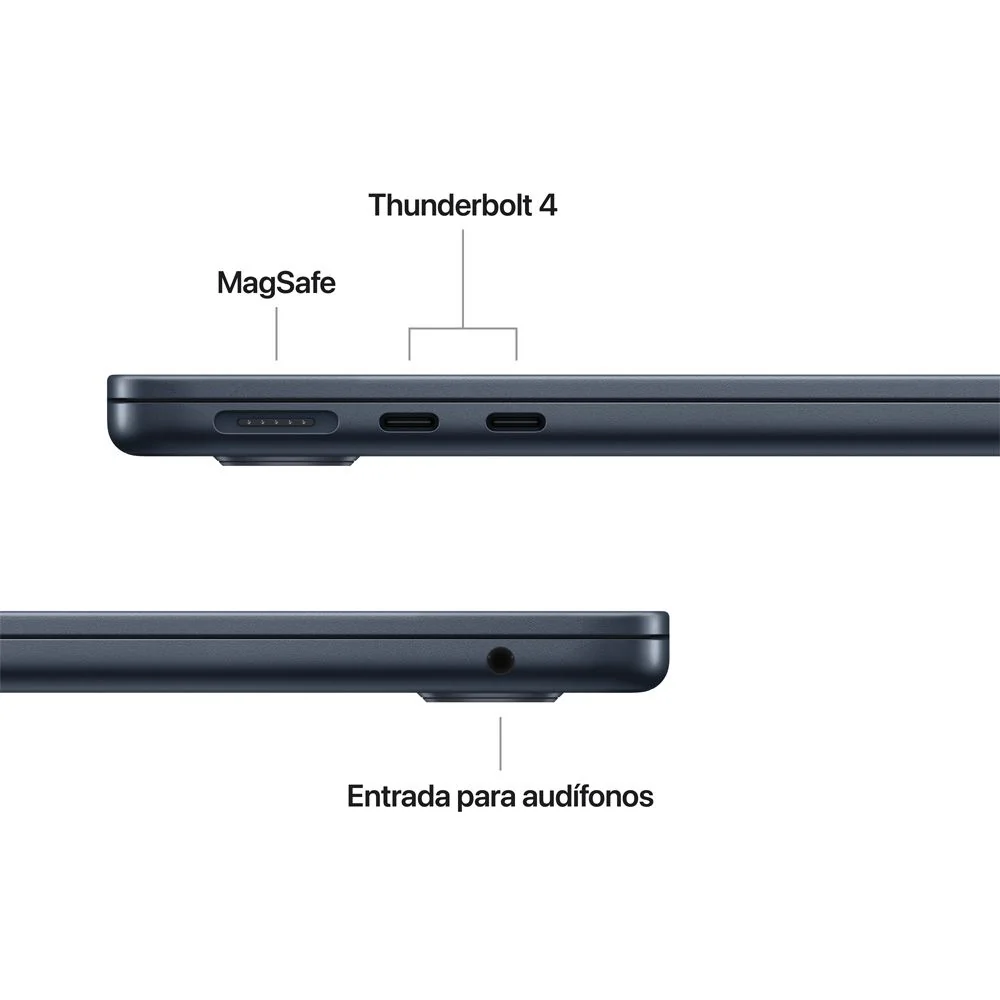 MacBook Air de 13 pulgadas: Chip M5 de Apple con CPU de 10 núcleos y GPU de 10 núcleos, 1 TB SSD - Azul medianoche - Image 6