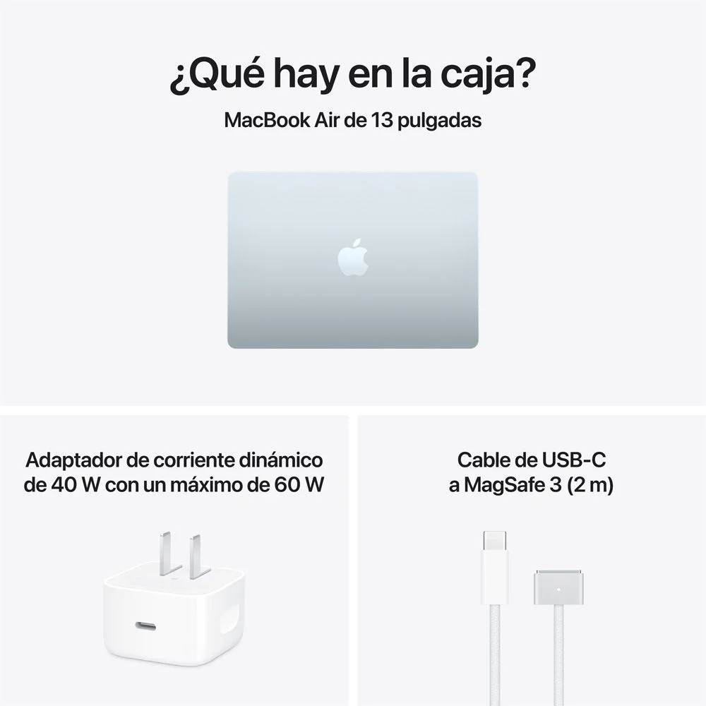 MacBook Air de 13 pulgadas: Chip M5 de Apple con CPU de 10 núcleos y GPU de 10 núcleos, 1 TB SSD - Azul cielo - Image 9
