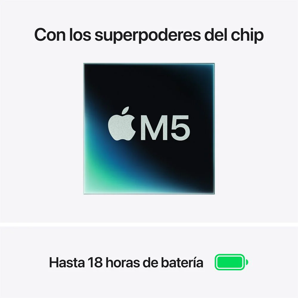 MacBook Air de 13 pulgadas: Chip M5 de Apple con CPU de 10 núcleos y GPU de 10 núcleos, 1 TB SSD - Azul cielo - Image 4