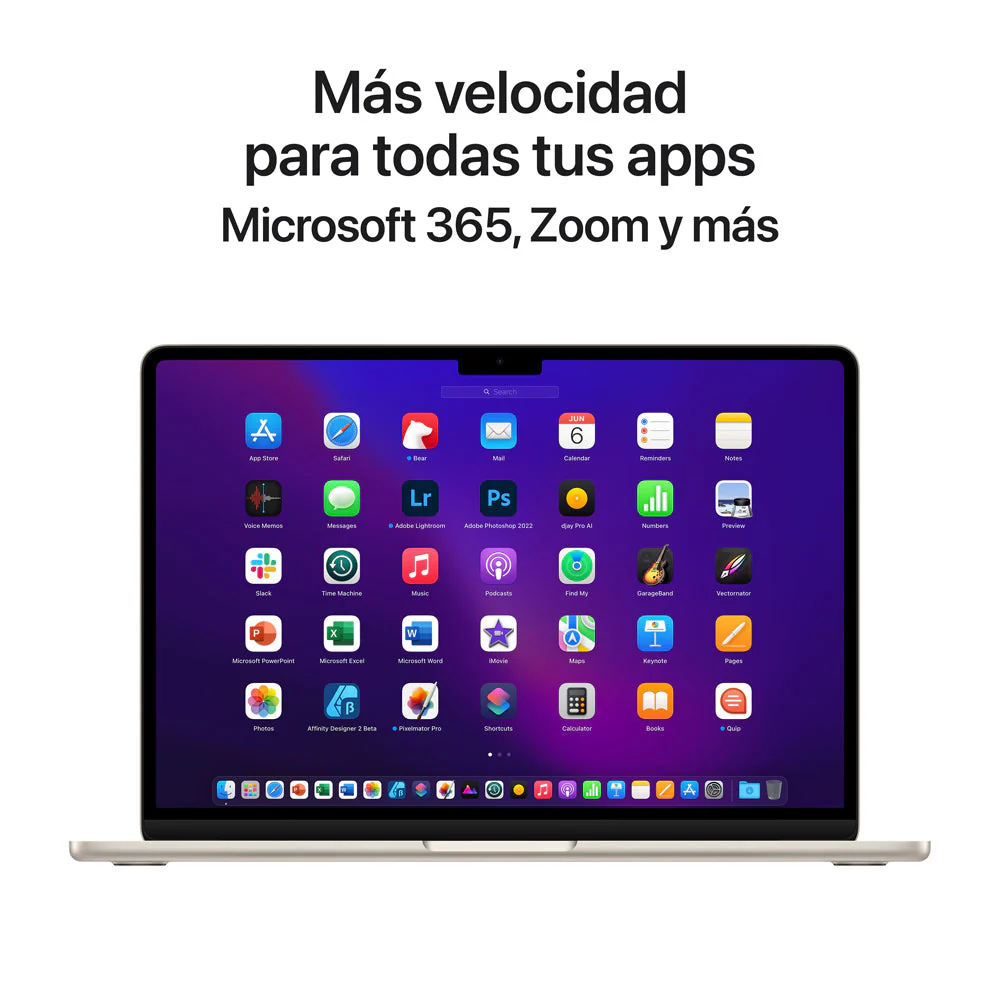 MacBook Air de 13 pulgadas: Chip M2 de Apple con CPU de ocho núcleos y GPU de diez núcleos, 512 GB SSD - Blanco estrella - Image 10