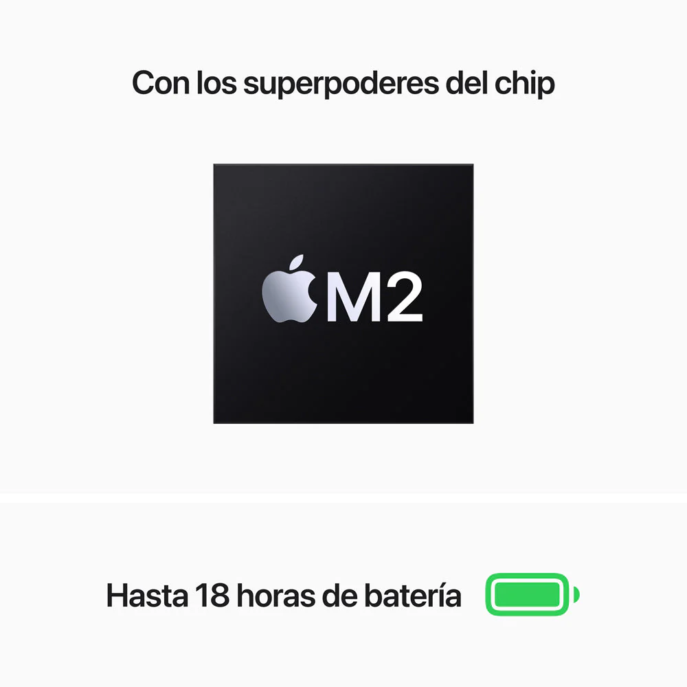 MacBook Air de 13 pulgadas: Chip M2 de Apple con CPU de ocho núcleos y GPU de diez núcleos, 512 GB SSD - Blanco estrella - Image 4