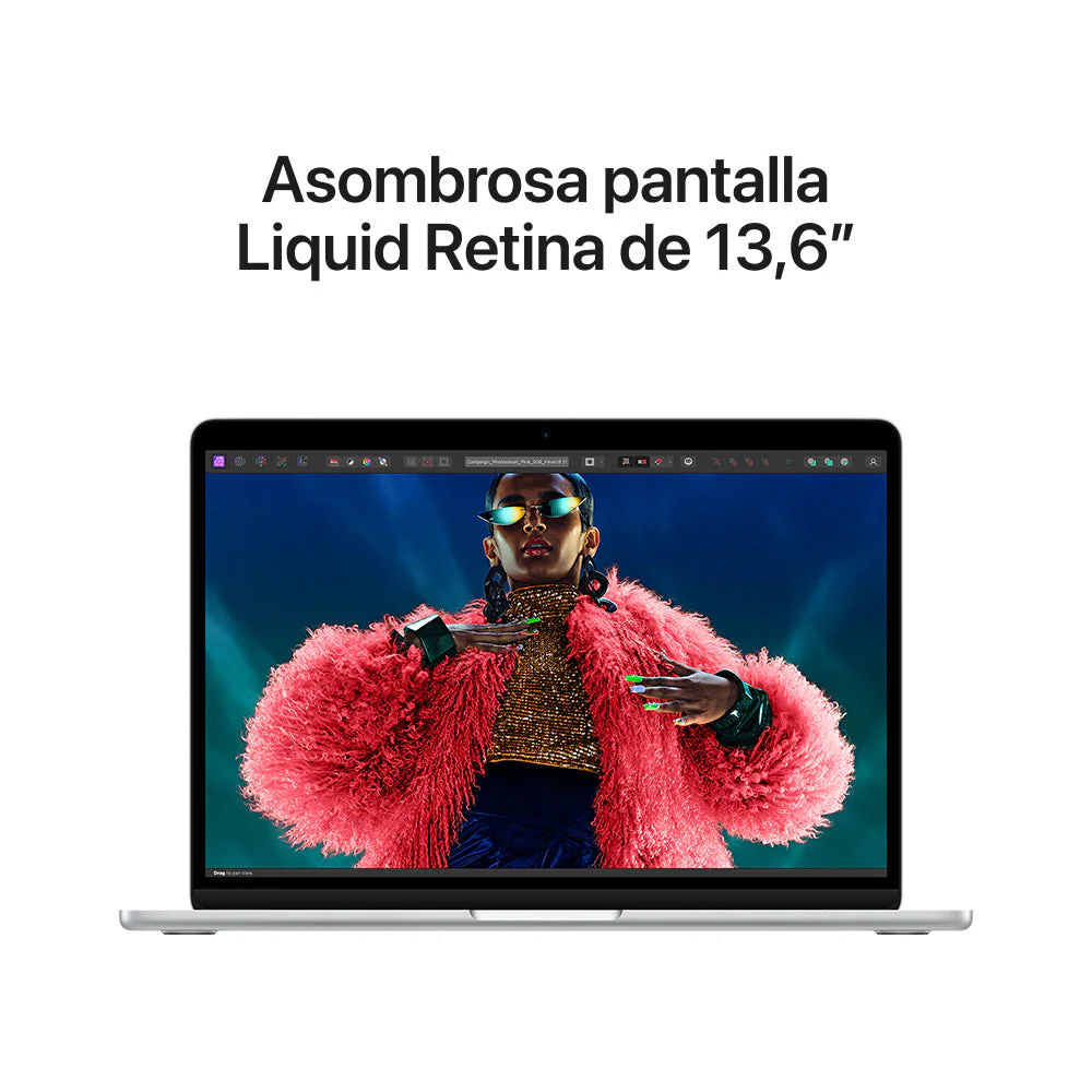 MacBook Air de 13 pulgadas: Chip M3 de Apple con CPU de 8 núcleos y GPU de 8 núcleos, 256 GB SSD - Plata - Image 5