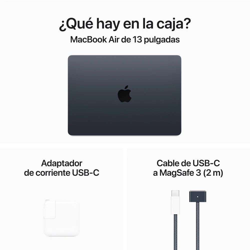 MacBook Air de 13 pulgadas: Chip M3 de Apple con CPU de 8 núcleos y GPU de 8 núcleos, 256 GB SSD - Azul medianoche - Image 9