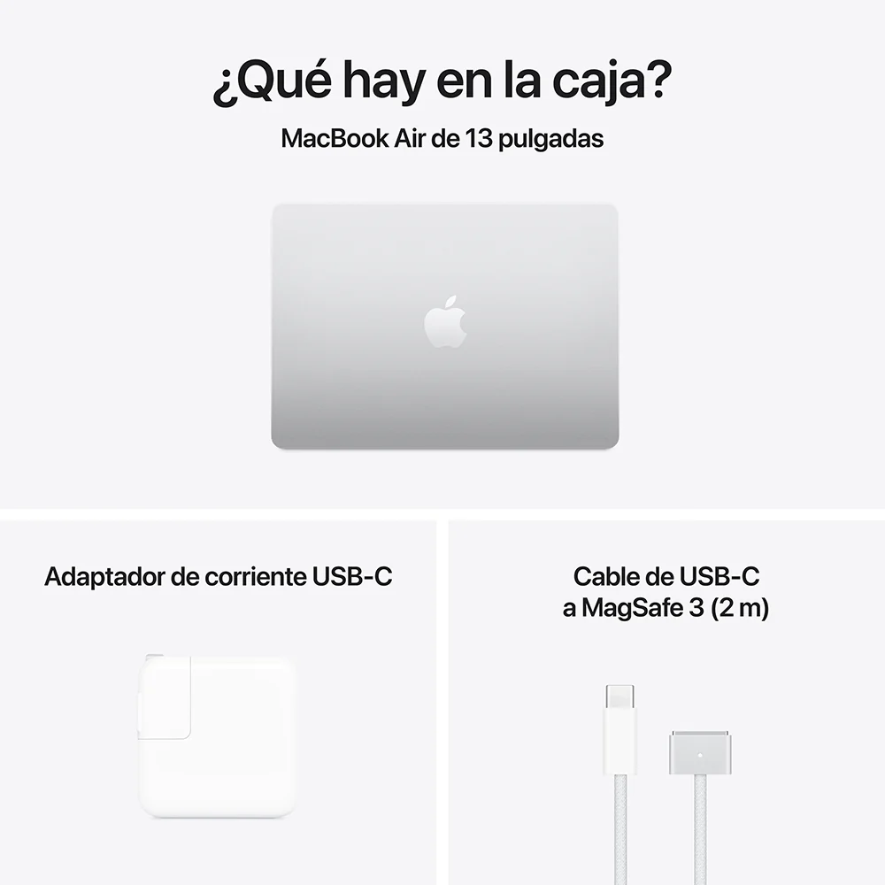 MacBook Air de 13 pulgadas: Chip M4 de Apple con CPU de 10 núcleos y GPU de 10 núcleos, 512 GB SSD - Plata - Image 11