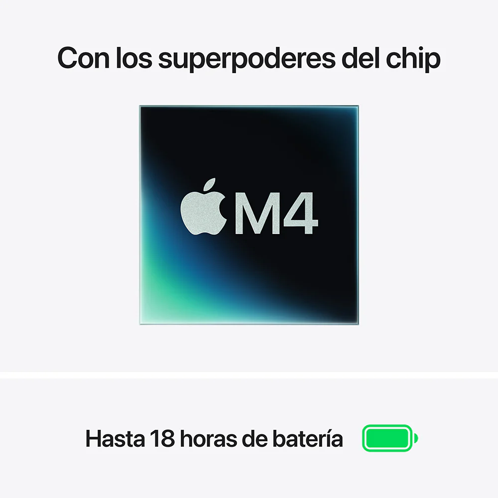 MacBook Air de 15 pulgadas: Chip M4 de Apple con CPU de 10 núcleos y GPU de 10 núcleos, 512 GB SSD - Azul cielo - Image 4