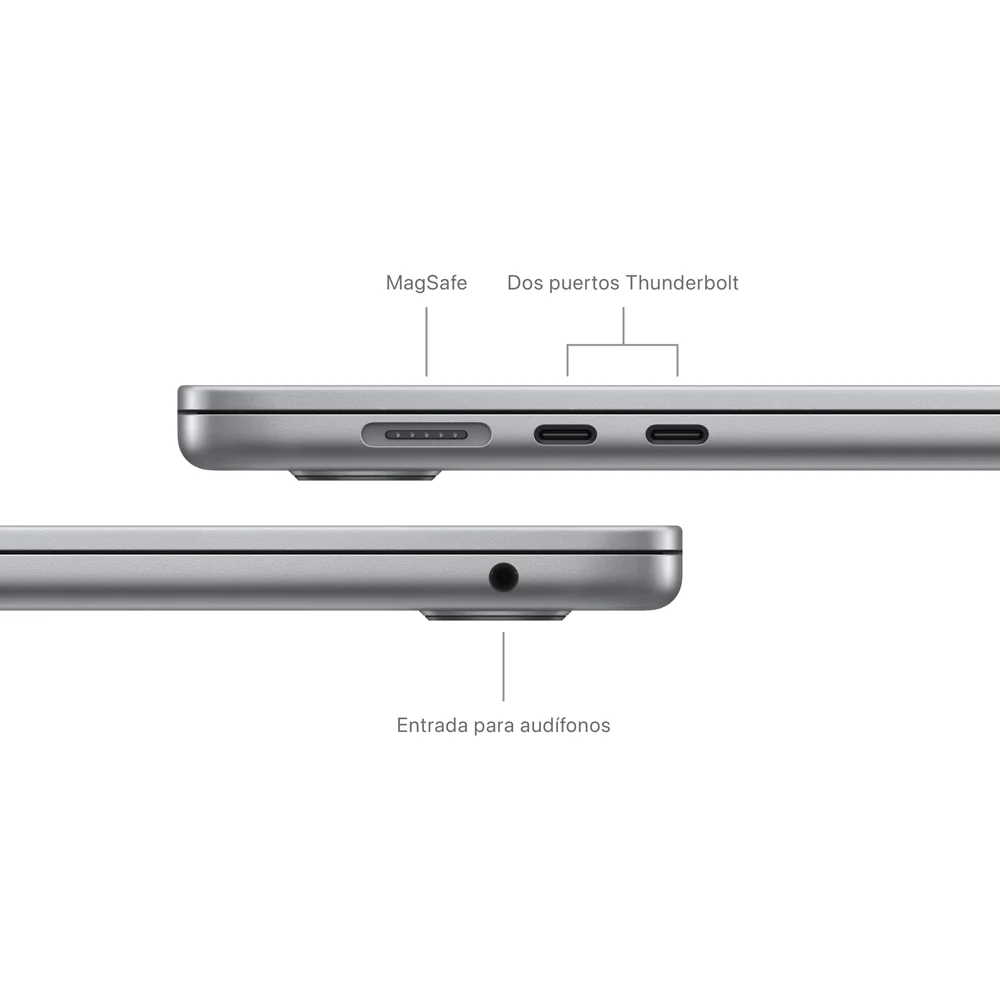 MacBook Air de 15 pulgadas: Chip M3 de Apple con CPU de 8 núcleos y GPU de 10 núcleos, 512 GB SSD - Gris espacial - Image 7