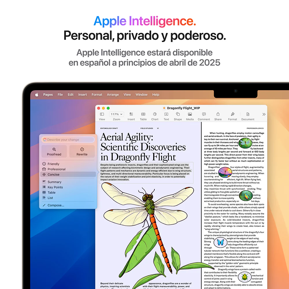 MacBook Air de 15 pulgadas: Chip M4 de Apple con CPU de 10 núcleos y GPU de 10 núcleos, 256 GB SSD - Blanco estrella - Image 6