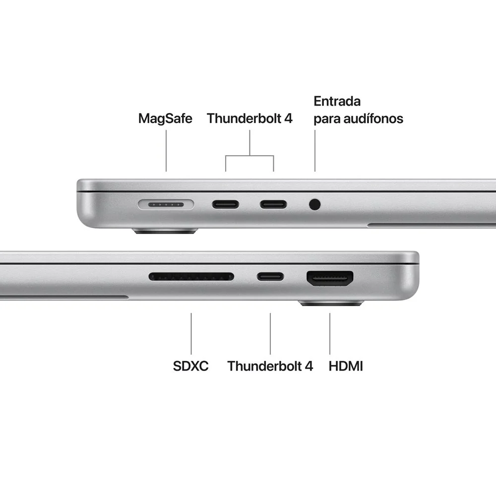MacBook Pro de 14 pulgadas: Chip M5 de Apple con CPU de 10 núcleos y GPU de 10 núcleos, 1 TB SSD - Color plata - Image 7