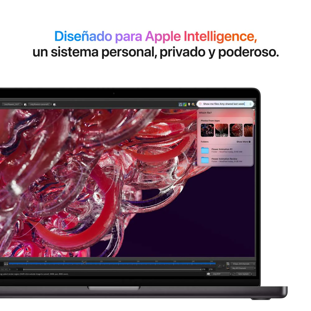 MacBook Pro de 16 pulgadas: Chip M4 Pro de Apple con CPU de 14 núcleos y GPU de 20 núcleos, 512 GB SSD - Negro espacial - Image 4