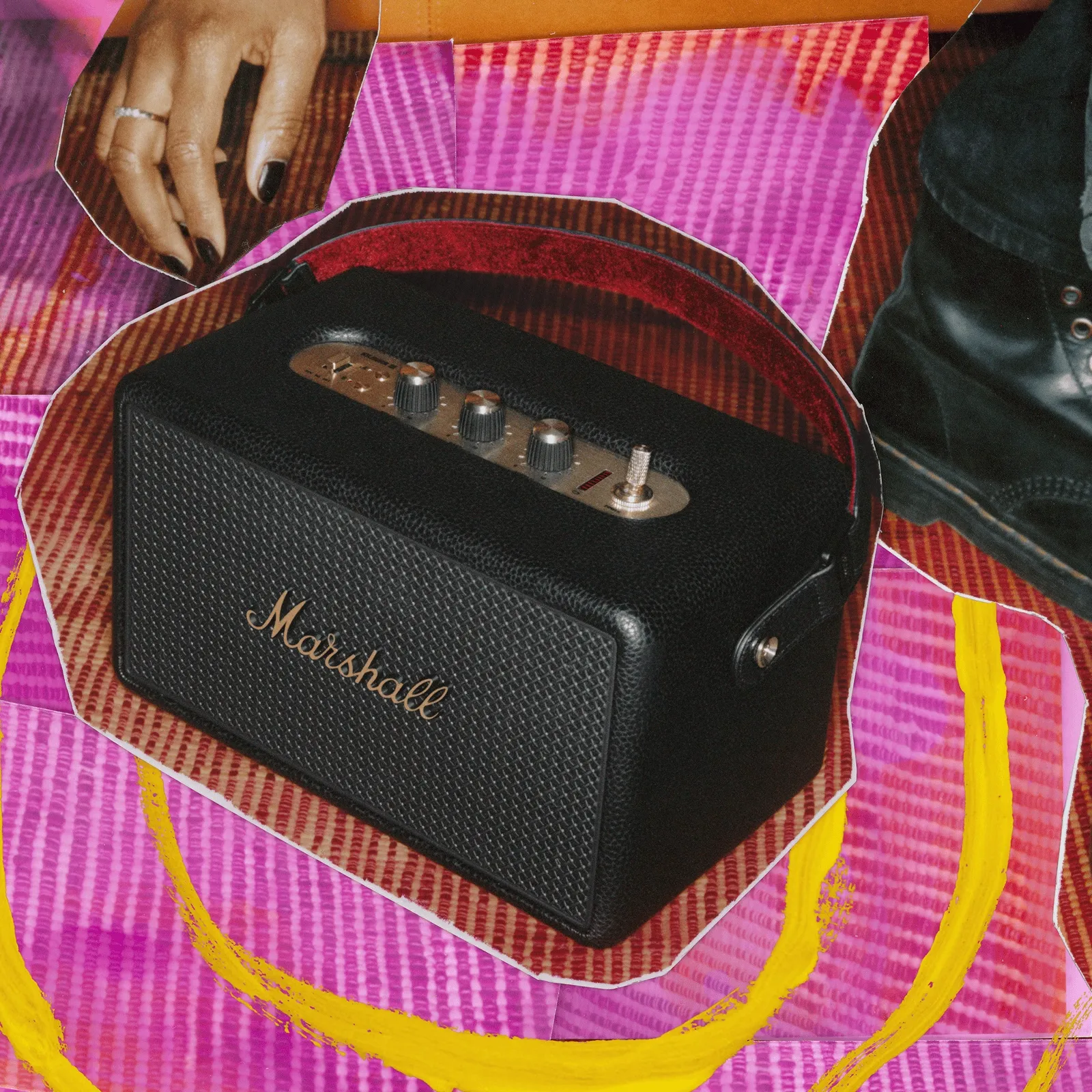 Parlante Marshall Portátil Kilburn III Bluetooth - Negro y Marrón - Image 4