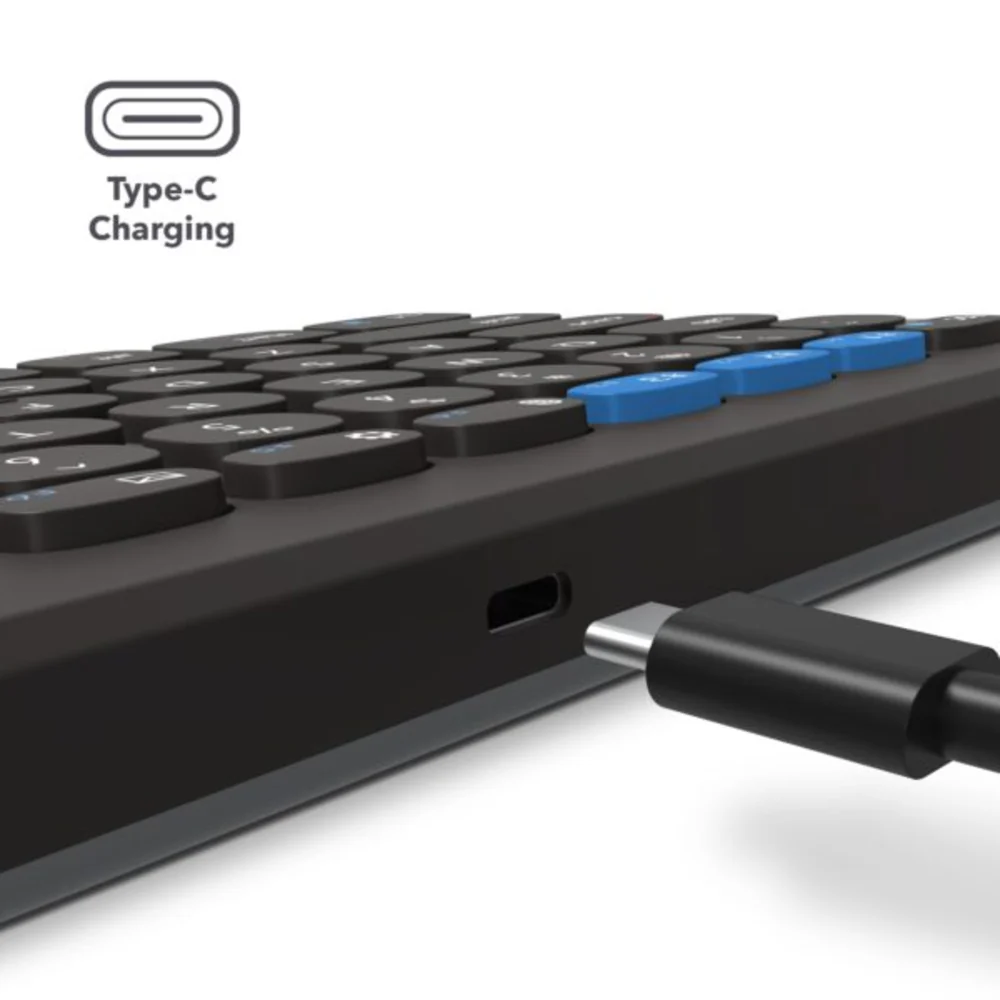 Teclado de Escritorio ZAGG de 12 de Carga Inalámbrica - Negro - Image 7
